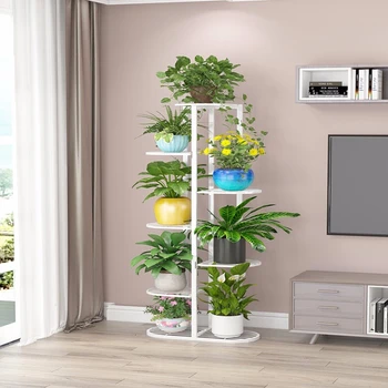 

Iron Art Shelf Landing Type Potted Plant Flower Airs A Living Room Multi-storey Indoor Balcony Flowerpot Frame Single Rack