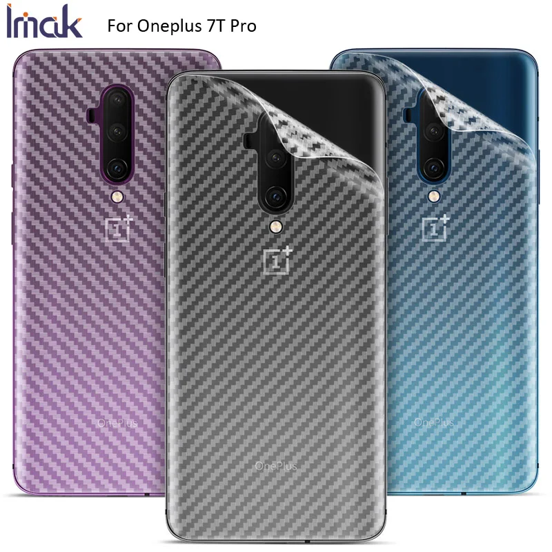 Задняя пленка из углеродного волокна IMAK Oneplus 7T Pro 7 защитная наклейка 1 + 7|Защитные