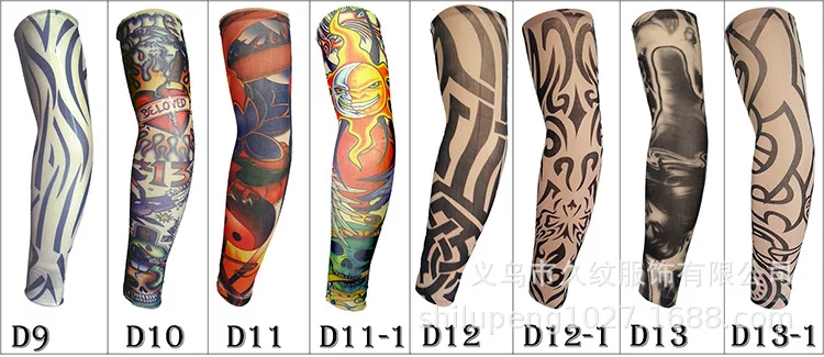 Нарукавник с татуировкой Карп Татуировка рукава рука для покрытия большой цветок рука Открытый Солнцезащитный УФ-защита нарукавник