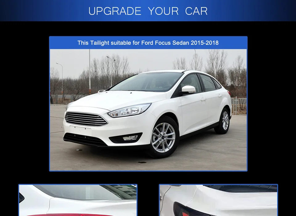 AKD автомобильный Стайлинг для Ford Focus задние фонари- ФОКУС седан светодиодный задний фонарь светодиодный дневные ходовые огни тормоз Обратный Авто аксессуары