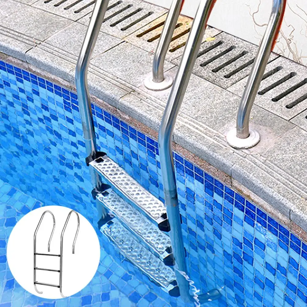 New Swimming Pool Ladder Rung Steps Stainless Steel Replacement Anti Slip Ladder Swimming Pool Accessories