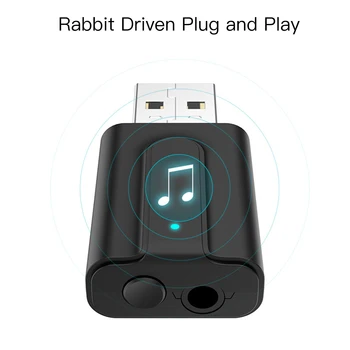 

Car 5.0 Bluetooth Transmitter Receiver TV 2 IN 1 3.5mm AUX HIFI Stereo Audio USB Mini Wireless Adapter Car BT Receiver 4