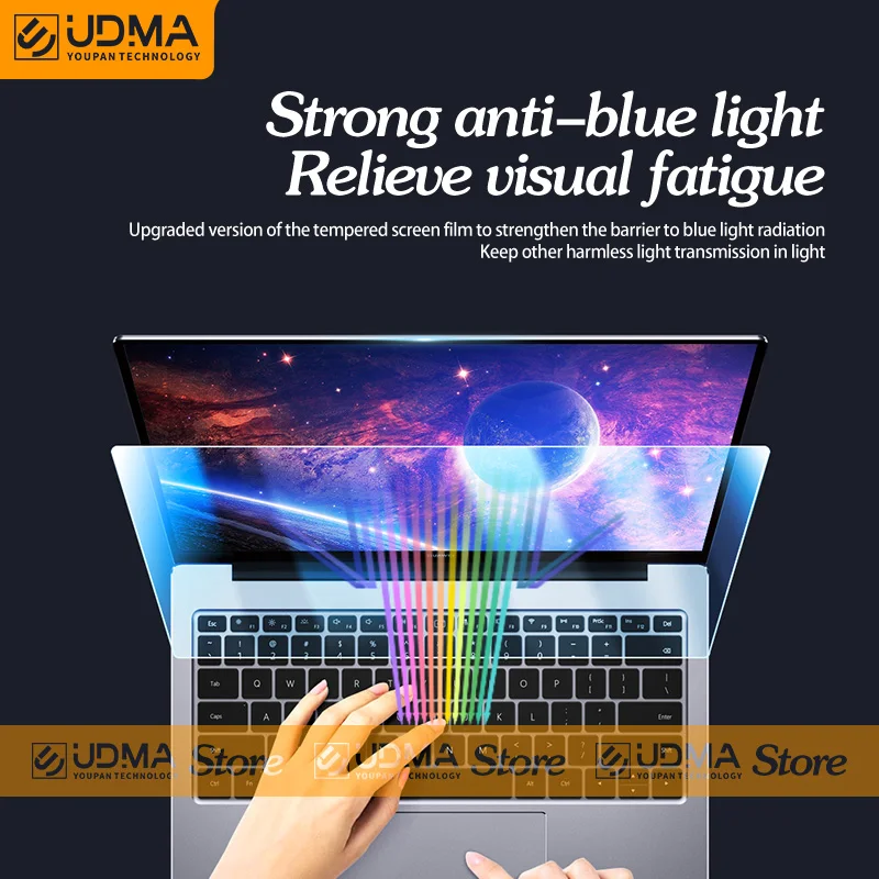 UDMA Гибкая стеклянная пленка с защитой от синего света MateBook X 13 14 D14 D15 Pro magic book 15 16