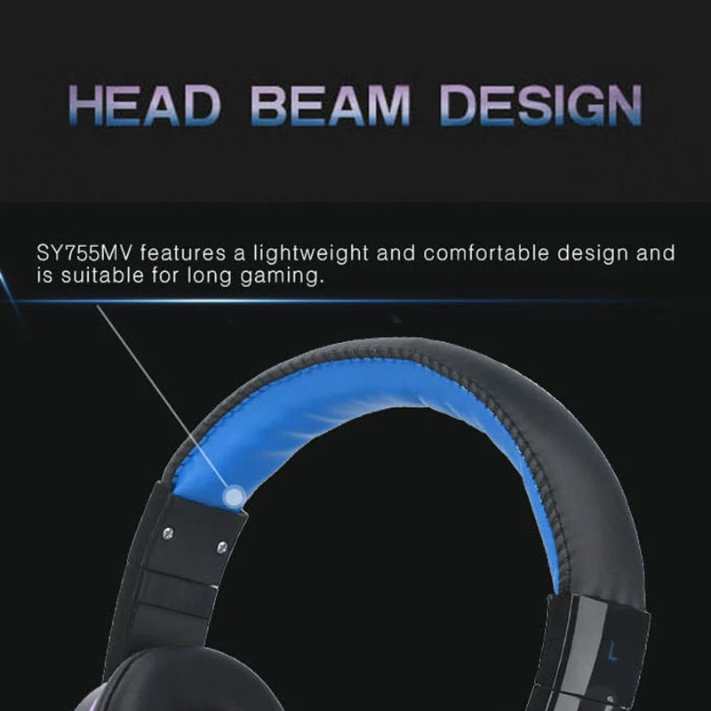 POHIKS 1pc Wired E sports Gaming Headset Luminous Surround Sound Headphone With Mic For PC PS4 Xbox One