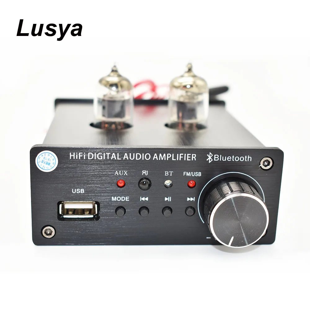 Bluetooth 5 0 6J3 трубчатый предусилитель U диск AUX RCA вход плата усилителя с FM радио пульт