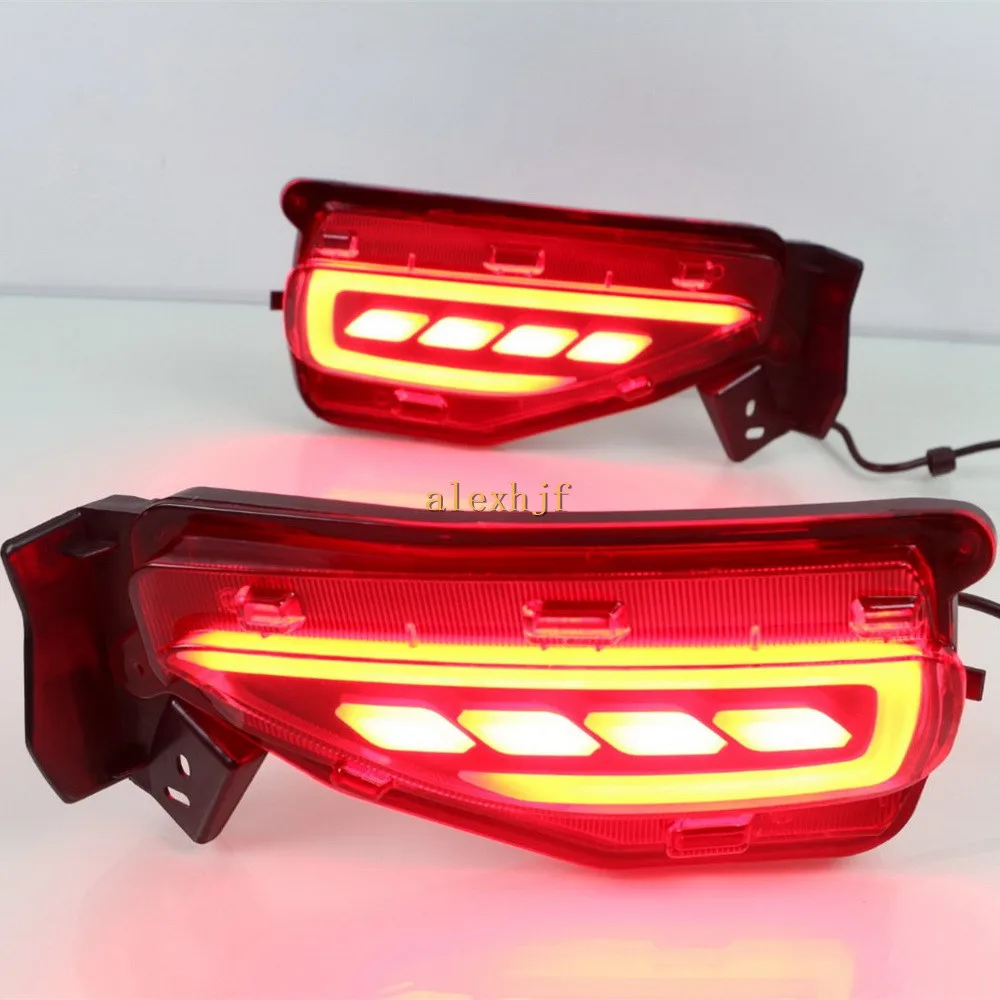 

July King LED Light Guide Brake Lights Case for Toyota Fortuner 2016-2020 Brake + Turn Signals + Night Running Warning Lights