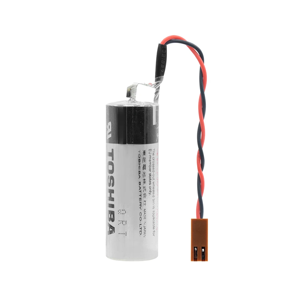 3,6 V 2700mAh ER17500V CS1W-BAT01 литиевая батарея с коричневыми разъемами для Toshiba CNC системы CS1W-BAT01 резервные батареи