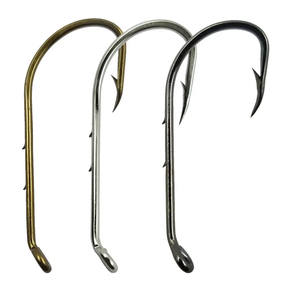 2550100pcsBaitholderSnelledHooks1060BarbedFishingHooksHigh