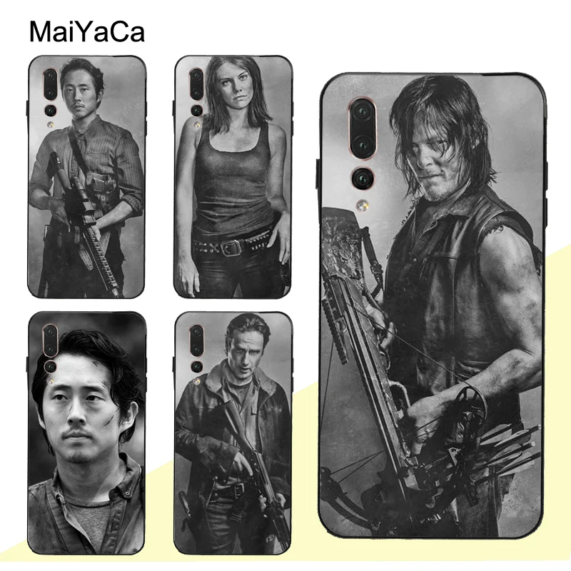Чехол MaiYaCa Glenn Maggie The Walking Dead для Huawei P30 Pro P40 P10 P20 Lite Mate 20 30 10 P Smart 2019 Z | Мобильные