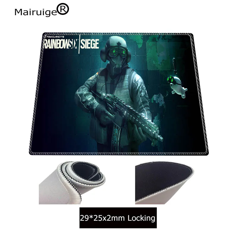  Rainbow Six Siege Mouse Pad pad to Mouse Notbook Computer Mousepad White Overlock Edge Big Gaming P