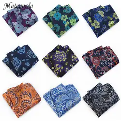 Matagorda – mouchoir Jacquard en soie pour hommes, carré, tissé, avec poche, accessoires pour fête de mariage, livraison gratuite 