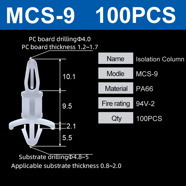 MCS-9 100PCS