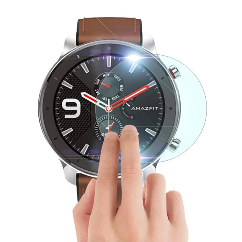 Прозрачное Закаленное стекло Защитная пленка защита для AMAZFIT GTR спортивные часы 42 мм 47 мм Smartwatch Экран Защитная крышка