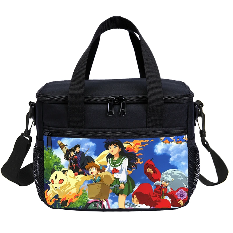 Малый мешок обеда для мальчиков девочек мода мультфильм аниме Inuyasha 3D печать мешок льда Термоизолированный ланчбокс для пикника Sac основной
