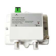 

Micro Optical Transmitter 10mw optical fiber material mini FTTH 47-1000Mhz sc apc single mode 12V DC fibre optique tranceiver