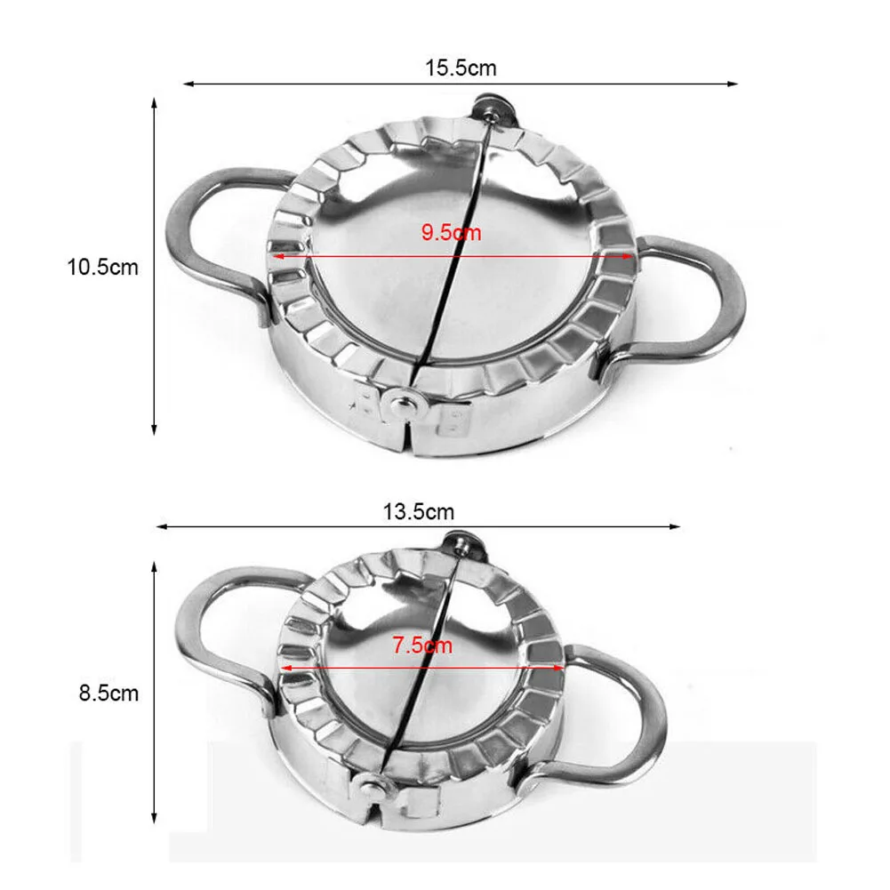 Stainless Steel Dumpling Maker Wraper Dough Cutter Ravioli Dumpling Mould Meat Pie Pasty Maker Mold Presser Kitchen Gadget Tool
