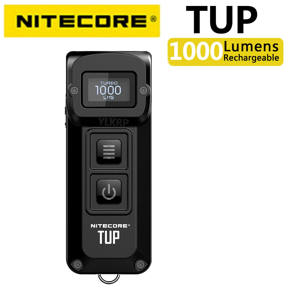NITECORE TUP 1000 lumens rechargeable metal keychain light with display led flashlight mini flashlight mini led flashlight