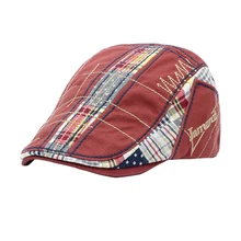 Гольф мода мыть Регулируемый человек шляпа Всесезонная печать подарок Повседневная Пряжка нерегулярная вышивка берет Кепка смесь хлопка