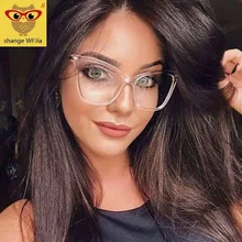 Оправа кошачий глаз, очки фирменного дизайна, женская прозрачная оправа для мужчин, большая оправа, очки для глаз, женские прозрачные линзы, очки