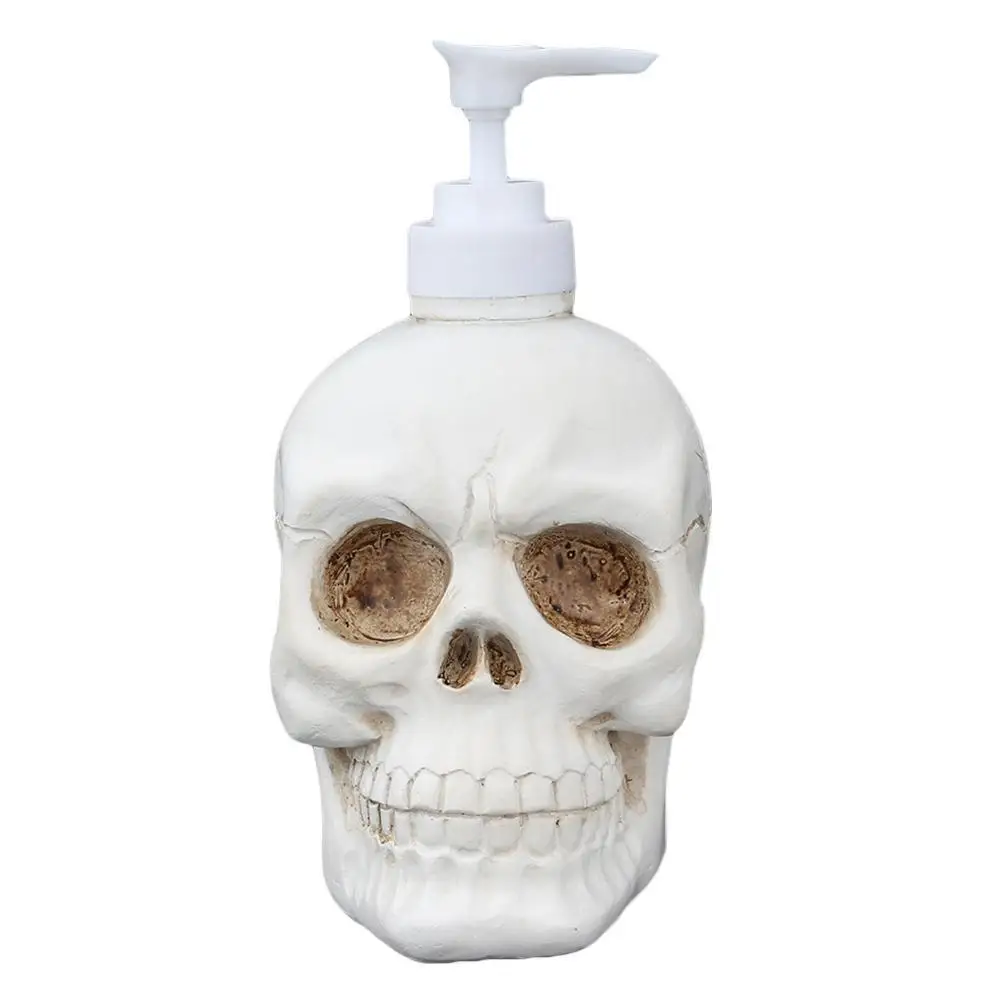 

Creative Home Ornament Bathroom Accessories 350ML Shampoo Storage Skull Bottle Craft Resin Holder Liquid B6Y9