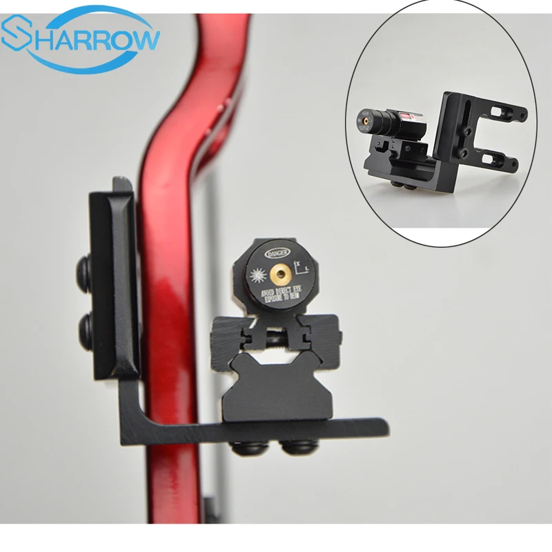 

A Set Archery Red Dot Laser Sight Scope combination for Compound Recurve Bow Crossbow Slingshot Band electron Wrench tool