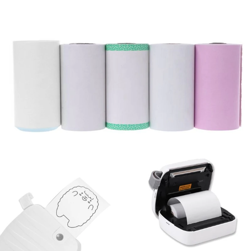 Photo Paper Mini Printable Sticker Roll Thermal Printers Clear Printing Smudge-Proof Portable  Dropship