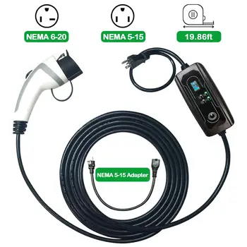 

SAE J1772 EV Charger Type 1 Level 2 EVSE 5m Portable Adjustable Controlle Electric Car Charging Stations