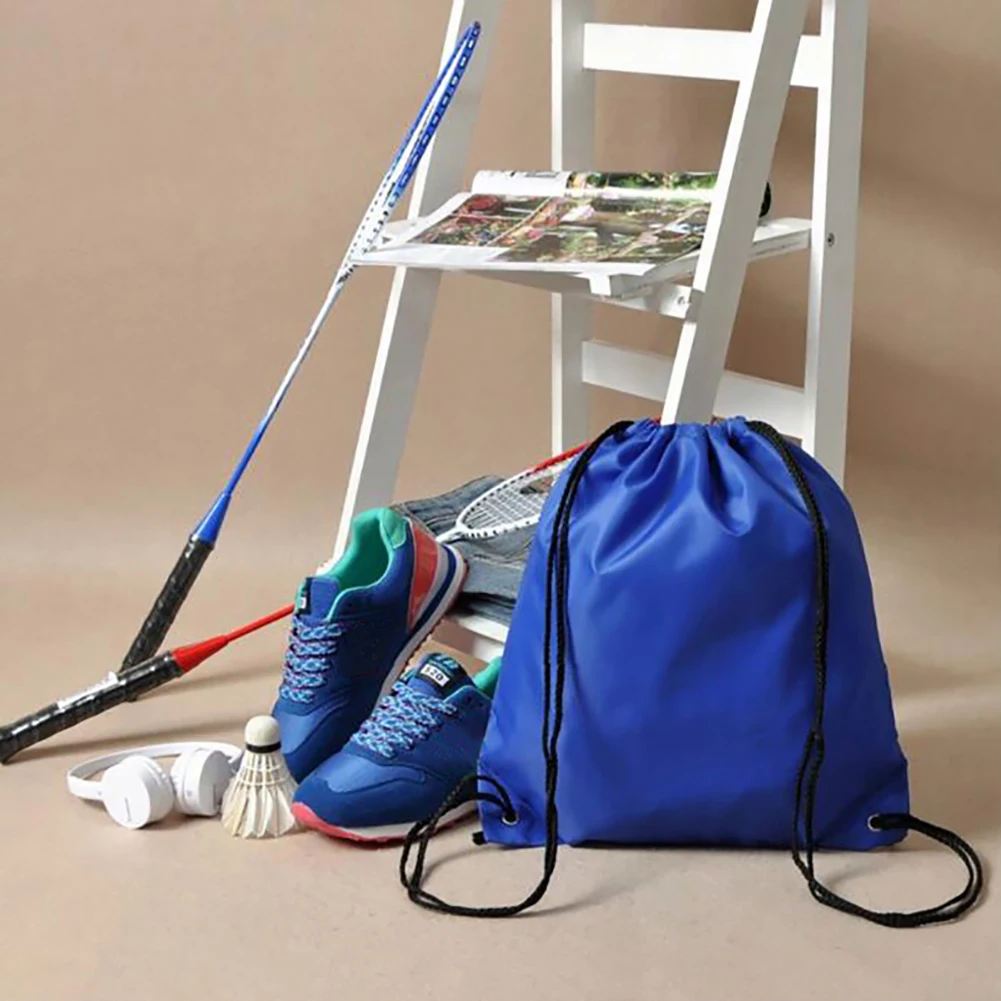 1 шт. прочный нейлоновый рюкзак на шнурке, простая или Персонализированная спортивная сумка для спортзала, мешок для обуви, органайзер для одежды
