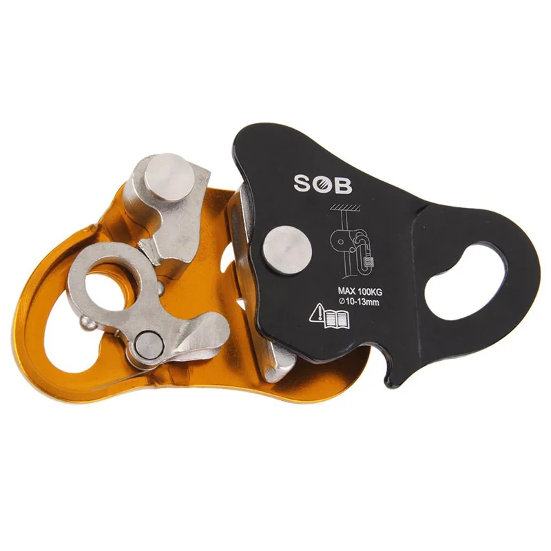 Magnesium-Aluminum Alloy Rope Self-Locking Device, Rope Grabber, Rock Climbing Protection Pendant
