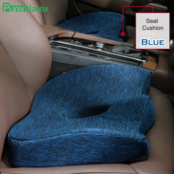 hebzuchtig waarom niet Overeenkomstig met Purenlatex Auto Zitkussen Memory Foam Orthopedisch Kussen Voor Kantoor Car  Pad En Stuitbeen Kussen Voor Ischias & Rugpijn relief - AliExpress Huis &  Tuin