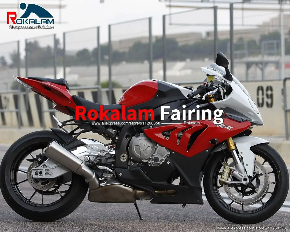 

Изготовленный На Заказ Кузов для BMW S1000RR 2010 2012 2013 Φ 10 11 12 13 14 красно-черная искусственная кожа (литьё под давлением)