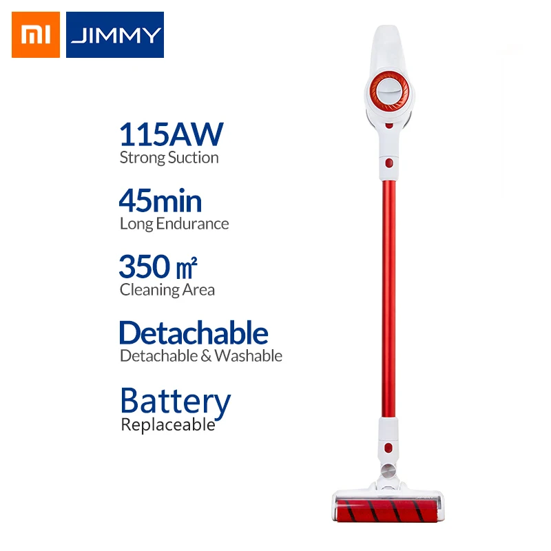 Ceny Xiaomi LEXY JIMMY JV51 bezprzewodowy bezprzewodowy odkurzacz ręczny usuń roztocza silne ssanie niski poziom hałasu akcje ue