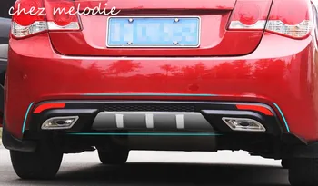 

Top quality ABS car dual outlet Rear diffuser bumper for Chevrolet Old classic Cruze 2009-2014 SEDAN, no drilling needed