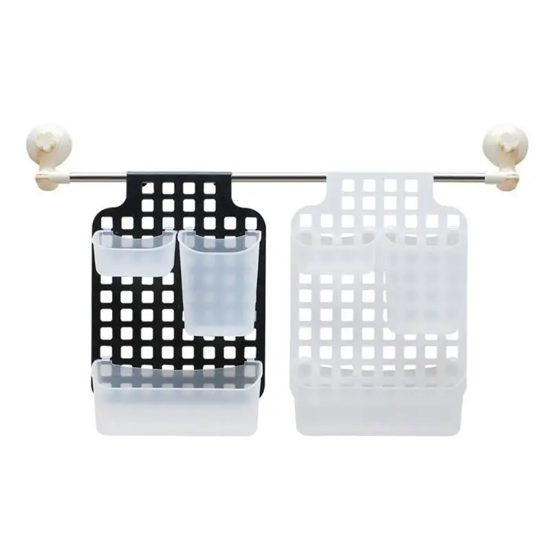 Plastic Storage Rack Spoon Knife Fork Cutlery Organizer Bath Tray for Home Kitchen Storage Basket