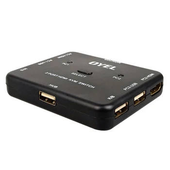 

Portable Plug And Play Stable Splitter High Speed HDMI Switch Laptop Bi Direction 2 Ports Home For Scanner Universal Ultra HD