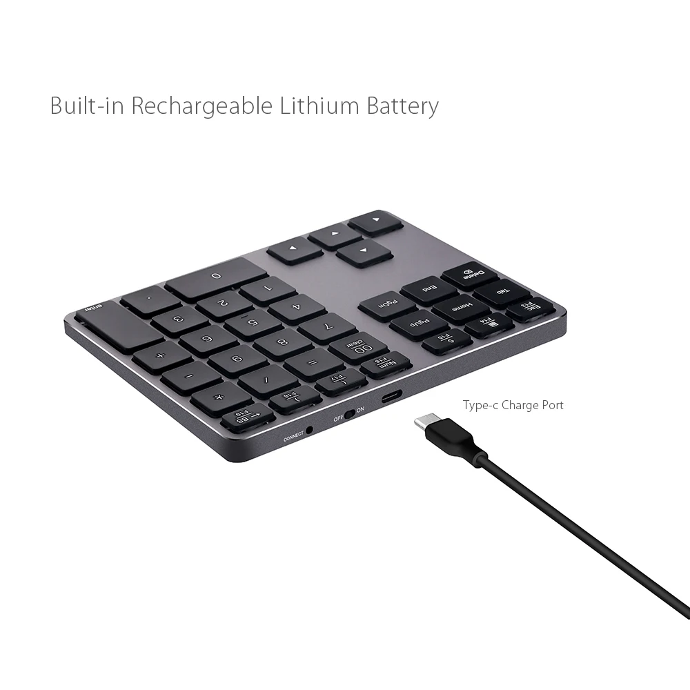 Мини Bluetooth беспроводная клавиатура с цифрами для MacBook Pro2019 iMac Pro ультра тонкая