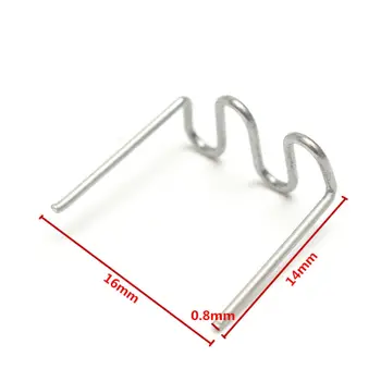 

Set Wave Staples 400Pcs Stainless Steel Silver Pre-cut Welder Plastic Clamp Accessories
