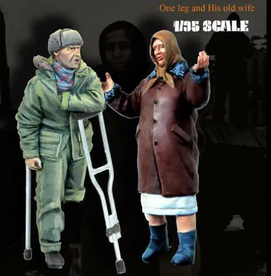 1/35 набор для сборки фигурок травмированных и старых леди из смолы|Наборы моделей|