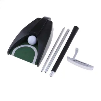 

High Quality Mini Portable Golf Putter Gift Set Office Indoor Home Golf Counterattack Automatic Return Cup Pushing Equipment