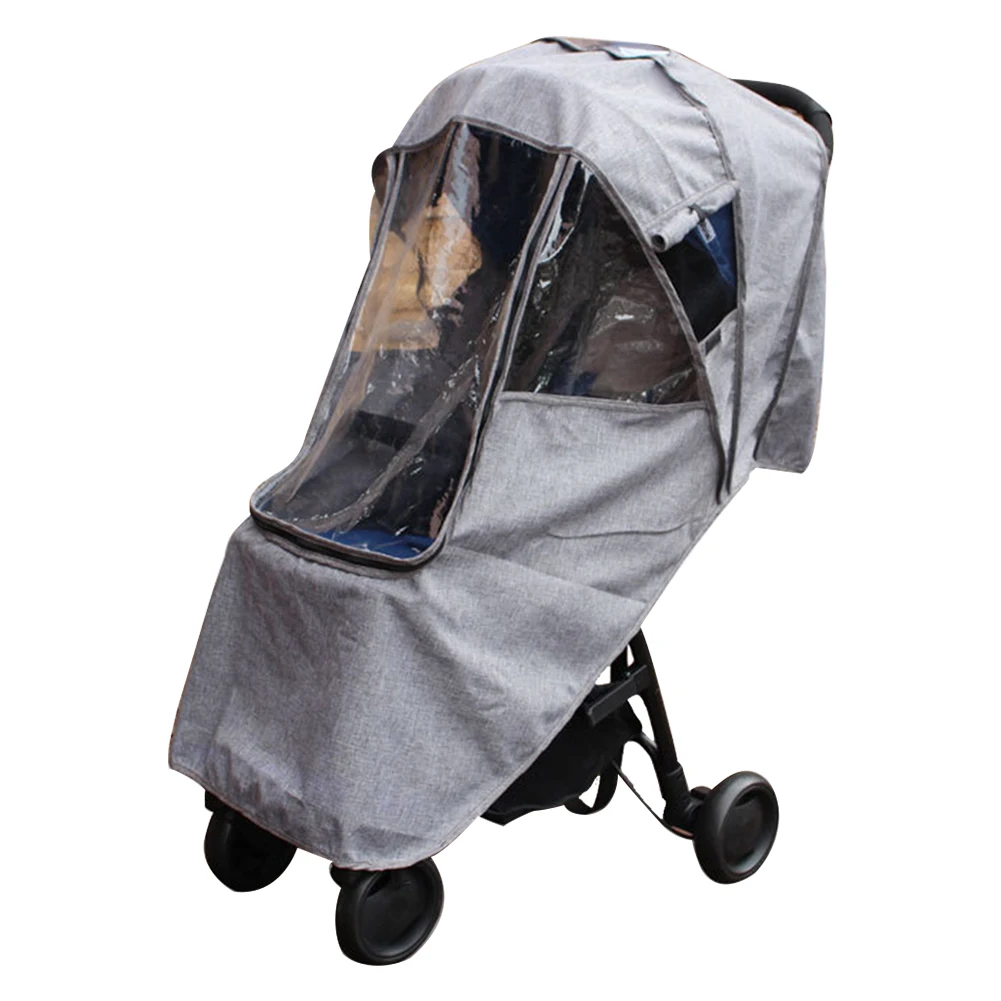 Universal Waterproof Baby Stroller Pushchairs Wind Shield Rain Cover Transparent