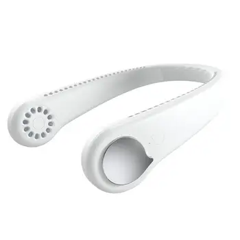 

Air Cooler Air Conditioner Pink White Summer Durable Flexible Adjustable Portable Outdoor Sport Travel Cooling Hanging Neck Fan