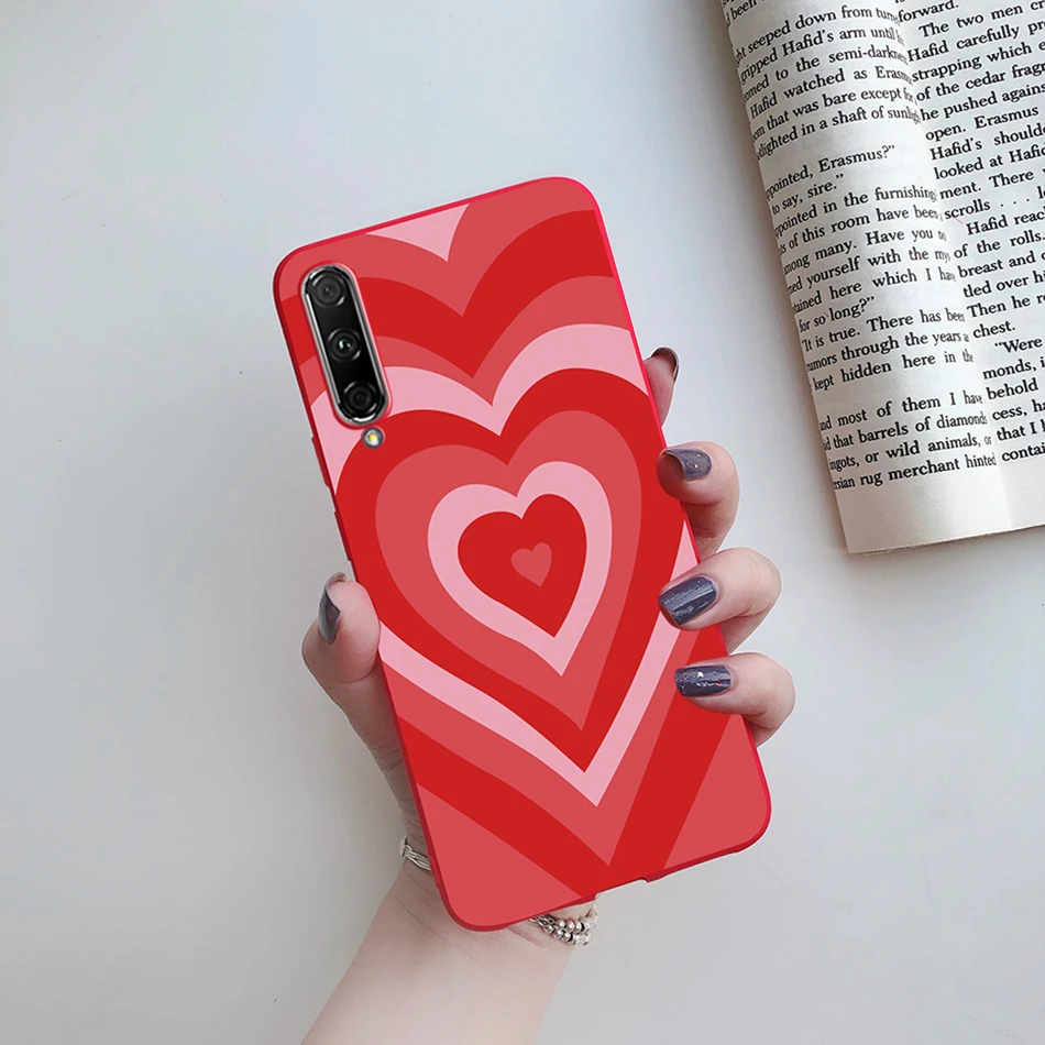 waterproof phone bag For Huawei Y9s Case Cover on Huawei Y9s 2020 Love Heart Soft Silicone Phone Case for Huawei Y9S STK-L21 STK-LX3 Y 9s Y9 s Funda mobile pouch waterproof