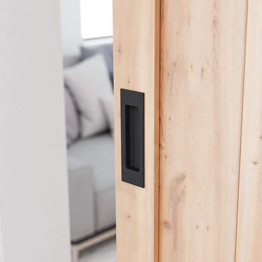 

Retro Metal Embedded Sliding Barn Door Pull Handle Concealed Drawer Cabinet Wardrobe Handle