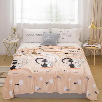 

Hot sale print Blanket fleece soft Multifunction blankets thin Plaids can use as bedsheet/sofa Throws
