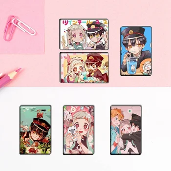 

10Pcs Toilet-Bound Hanako-kun Anime Card Stickers Bus ID Waterproof Scrub Card Sticker Kids Sticker Toys