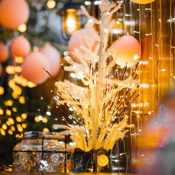 

Nordic Style Simulation Tree Branches Decoration LED Light Single 20 Lights (5pcs Branches) Household Room Decoration