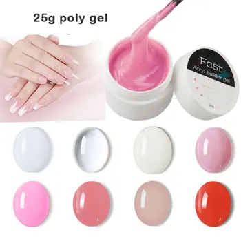 

Poly gel Nail Acrylic Poly Gel 25g nail primer Crystal UV LED Builder Gel Tips Enhancement Slip Solution Quick Extension Gel