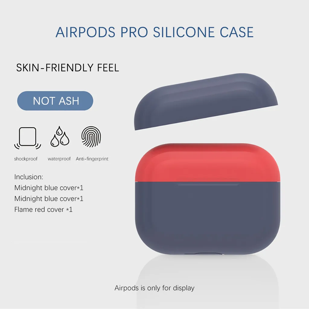 Жидкая Защитная силиконовая крышка чехол для AirPods Pro беспроводной зарядный чехол для наушников Защитные чехлы для наушников