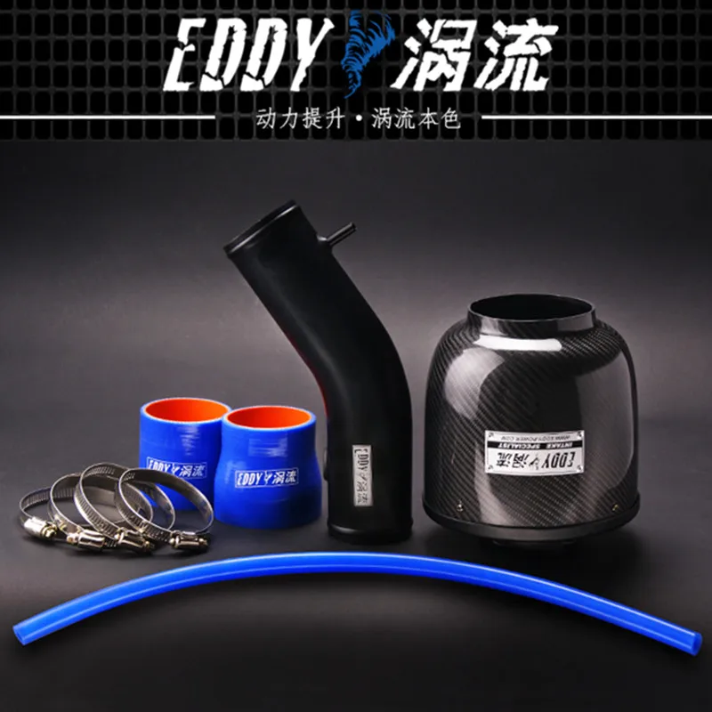 EDDY Intake System Air Intake Pipe & Carbon Fiber Air Filter for Nissan Sunny 2.0 2005 Car Engine Parts Accessories