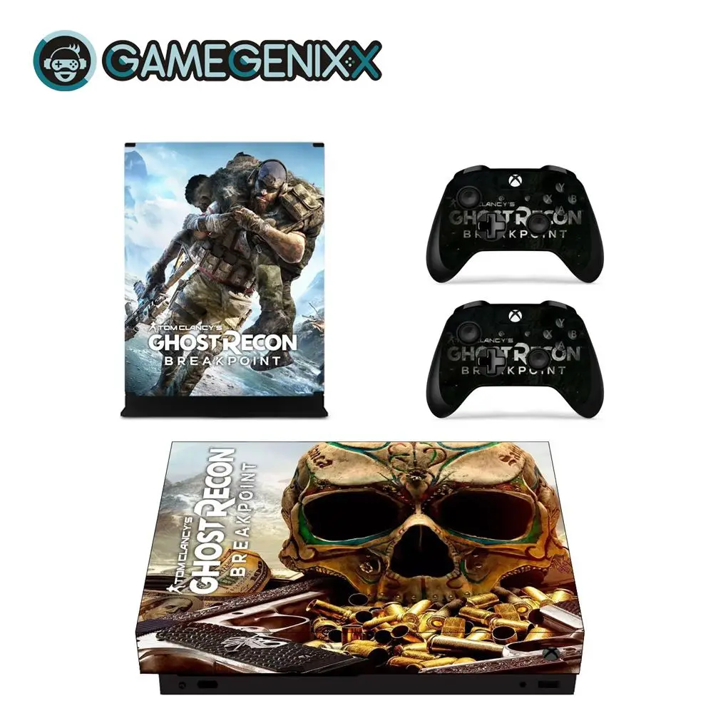 GAMEGENIXX виток винилопласта с наклейкой для консоли Xbox One X и 2 контроллера-Ghost Recon
